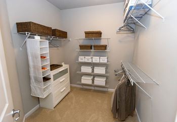Large, walk-in closets